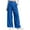 Blue, variant on Women's Wide Leg Pants Elastic Waist Casual Palazzo Pants Womens Baggy Trousers with Pockets