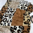 thumbnail image 4 of Yuanlong Womens Scarves Leopard Patchwork Thicken Tassel Shawl And Wraps Soft Neckwear Winter Chic Thermal Blanket Scarf, 4 of 8