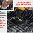 thumbnail image 5 of 5 peice BBQ grill brush wire free and safe to use with a drill cordless or cord, 5 of 5