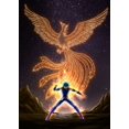 thumbnail image 1 of Póster de Anime de Saint Seiya, arte de pared de neón, decoración Kawaii para habitación, póster de lienzo, poder de Andrómeda, Pegaso, decoración del hogar Qiuyongming unisex, 1 of 2