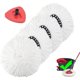 thumbnail image 1 of wonima02 4 Pack Spin Mop Replacement Heads Microfiber Mop Refills Replace Heads Safe for Cleaning All Hard-surfaced Floors Includes Extra 1 Mop Replacement Base, 1 of 1