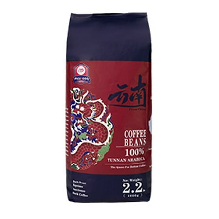 Mcilpoog Deep Roast Coffee Beans,Whole Bean Coffee,100%Arabica,Suitable For Cappuccino And Latte,2.2 pound (35oz) (YUNNAN-01)