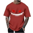 thumbnail image 2 of Awdenio T Shirts for Man Ghost Shirt Loose Fit Round Neck Cute Funny Tee Halloween Party Short Sleeve Tops, 2 of 5