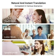 Timekettle M3 Language Two-Way Translator Earbud Headphones Device with App for 40 Languages, 93 Accents Online and Offline Translator for Exploring Expats, Compatible with iOS and Android