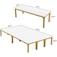 thumbnail image 2 of Tribesigns 6.5FT Conference Table, 78 Inch Rectangular Meeting Table with Metal Legs, Large Office Seminar Table for 6 to 8 People (Only Table), 2 of 5