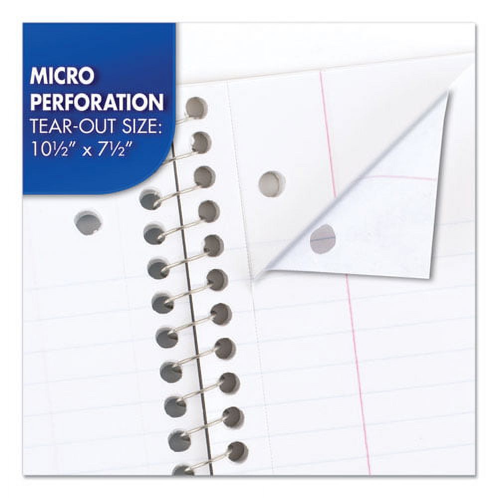 Spiral Notebook, 1 Subject, Medium/college Rule, Assorted Covers, 10.5 X 8, 70 Sheets, 6/pack | Bundle of 5 Packs