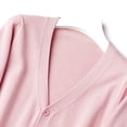 thumbnail image 3 of Prolriy Cardigans pour Femmes Chandail Ample en Coton Mercerisé Boutonné Uni avec Veste Cardigan Chandails pour Femmes Hauts pour Femmes Rose TTTG, 3 of 8