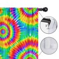 thumbnail image 4 of Orange and Purple Tie Dye Pattern Insulated Teens Curtains Set Of 2, Bedroom Essentials, Toddler Room Decor 52x84in(132x213cm), 4 of 5