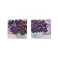 thumbnail image 1 of Great Art Now African Violet by Sam Dixon 2 Piece Canvas Art Set Each 14W x 14H, 1 of 3