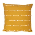 thumbnail image 2 of HomeRoots 548955 18 in. Yellow Striped Cotton Throw Pillow with Texture, 2 of 5