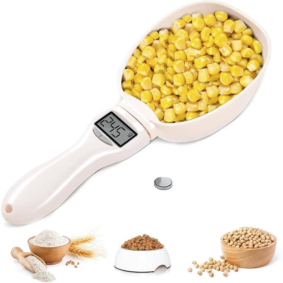 Electronic Measuring Cup, Kitchen Gadgets, Digital Spoon Scale with 800g/0.1g High Precision, Multi-Unit Conversion & LED Display for Kitchen Baking and Pet Food