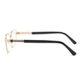 thumbnail image 3 of Fashion Simple Classic Square Frame Business Reading Glasses Eye Protection Anti Fatigue Ultra Light Glasses GOLD STRENGTH 200, 3 of 7