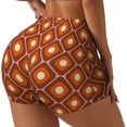 thumbnail image 1 of Balery 60s and 70s Aesthetic Pantalones cortos de entrenamiento estampados para mujer, sin costuras, ajustados, para gimnasio, yoga, correr, deportes, ejercicio activo, fitness.-Small, 1 of 8