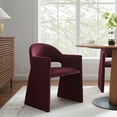 thumbnail image 1 of Modway Talia Fauteuil de Salle à Manger en Velours de Performance Mûre, 1 of 9