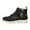 Black, variant on Women's Ankle Boots Waterproof Leather Round Toe Lace up Zipper Winter Booties Leopard Print Strappy Warm Furry Lined Snow Boots Platform Soft Sole Cold Weather Sneakers Black Size 7