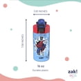 thumbnail image 5 of Zak Designs 16oz Spiderman Durable Plastic Jubilation Water Bottle with Folding Handle and Push Button, Locking Lid, 5 of 7