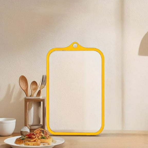 Yatlte Tempered Glass Cutting Board Set for Kitchen, Non-slip Silicone Edges Chopping Board with Hanging Hole, BPA-Free, Dishwasher Safe, Heat Proof