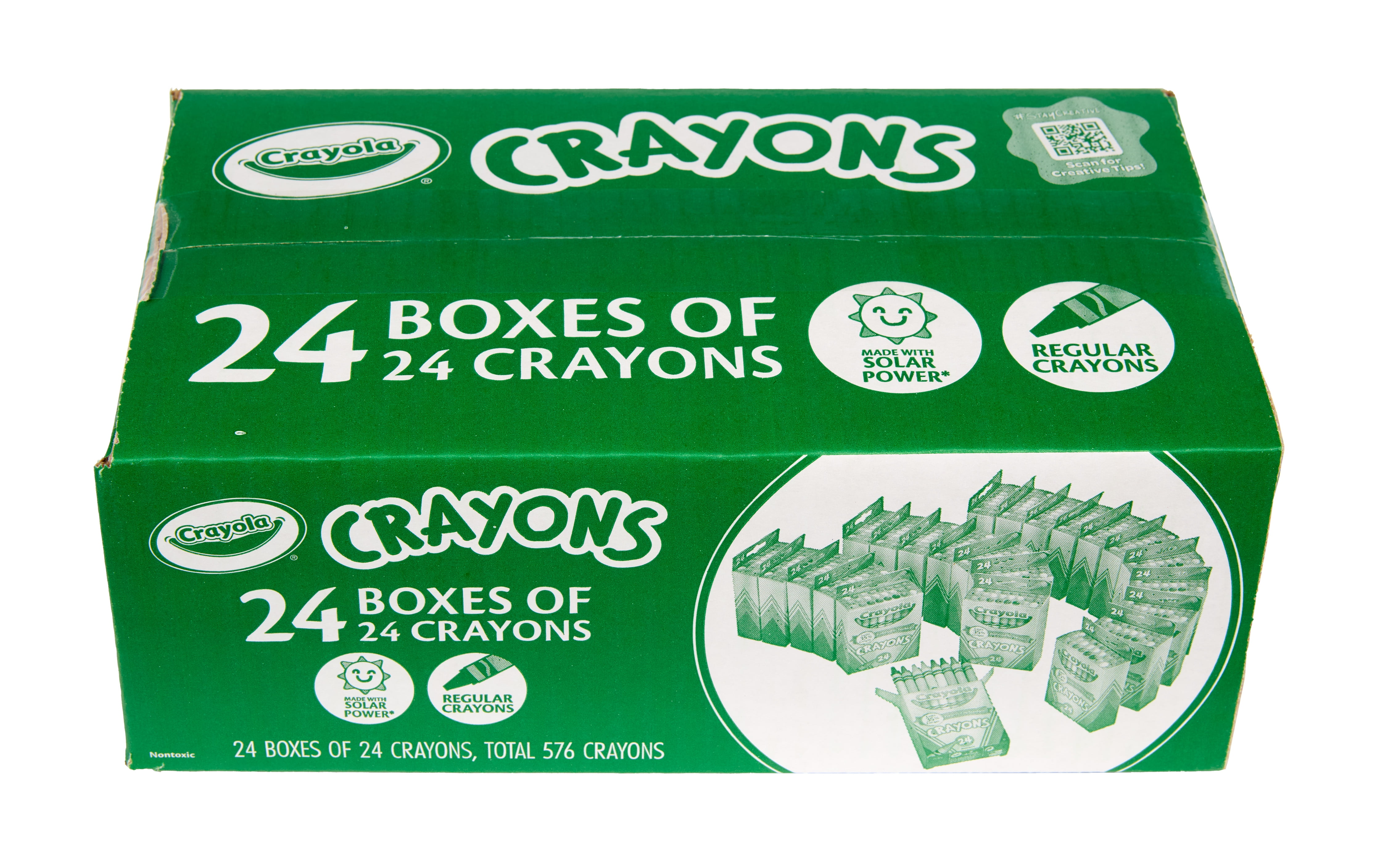 (3 pack) Crayola Crayons Bulk (24 Packs of 24), Bulk School Classroom Supplies, Classic Colors, 3+