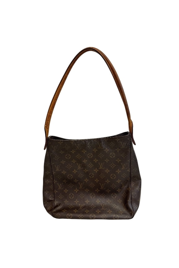 Pre-Owned LOUIS VUITTON M51145 Looping GM Tote Monogram Handbag Brown