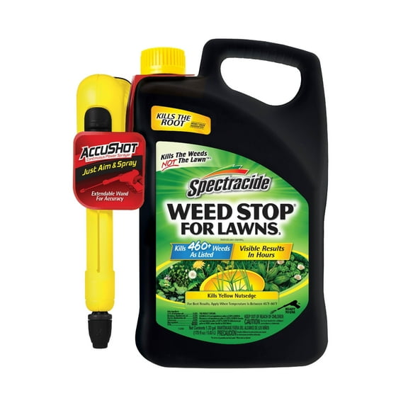 Spectracide Weed Stop for Lawns with AccuShot Sprayer, 1.33-Gal