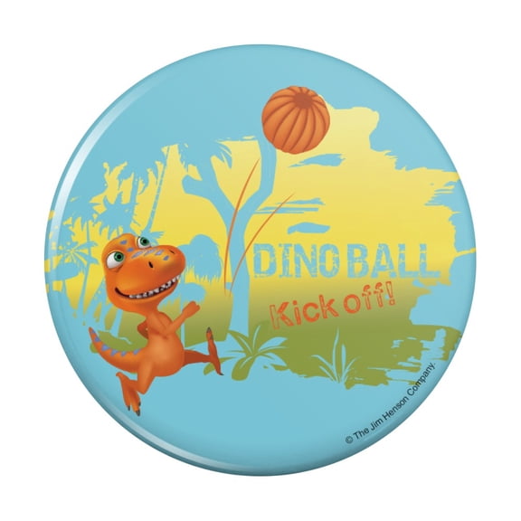 Dino Ball Kickoff Dinosaur Train Kitchen Refrigerator Locker Button Magnet