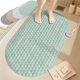 thumbnail image 1 of Alfombrilla Antideslizante con Ventosas para Baño | Alfombrilla Ovalada de Plástico Color Café para Ducha o Bañera | Alfombrilla de Masaje para Pies | 69 X 39 X 0,25 Cm | 450 G, 1 of 6