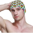 thumbnail image 3 of FYBTO Swimming Cap Rainbow Balloons Unisex Adult FYBTO Polyester, 3 of 4