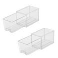 thumbnail image 4 of 2 cajas organizadoras para refrigerador, apilables, con cajones, versátiles y ahorradoras de espacio, para guardar alimentos en el armario del hogar., 4 of 8