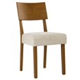 thumbnail image 3 of Side Dining Chair, Set of 2, Light Beige, Fabric, Kitchen Cafe Bistro Hospitality Restaurant, Modern Contemporary HB36823, 3 of 10