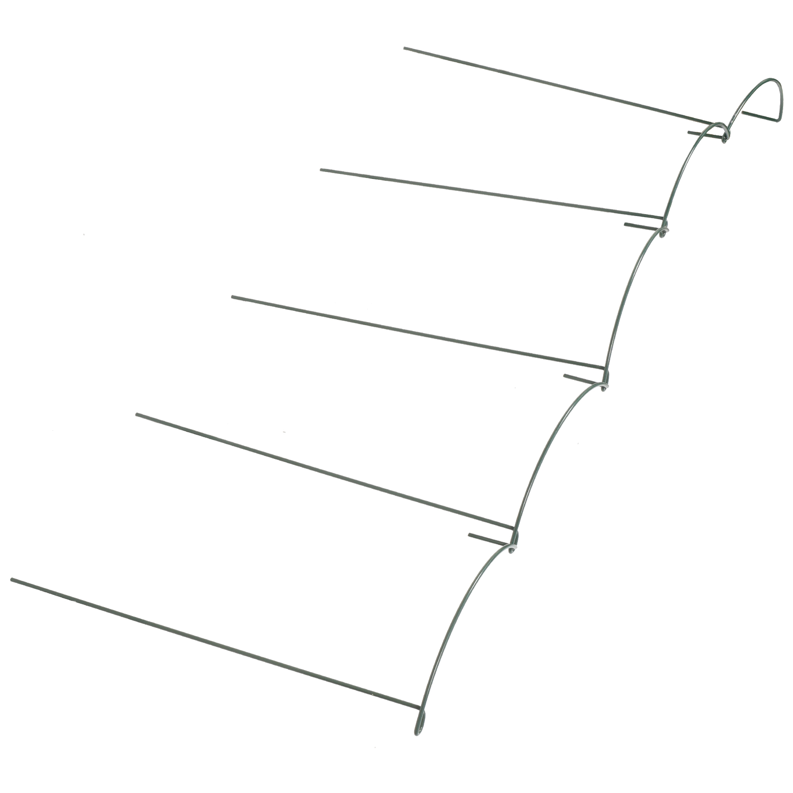 OUNONA 5 Pcs Plant Supports Plant Stakes 40.10X23.30X1.30CM Green