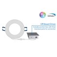thumbnail image 4 of Nicor Lighting DLE321203KRDWH 350 Lumens LED Recessed Can Round Downlight - White, 4 of 4