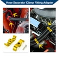 thumbnail image 3 of Unique Bargains Hose Separator Clamp Fitting Adapter/ Pipe Tube Line Separator Clamp Tooling AN10 20mm 4pcs Gold Tone, 3 of 6