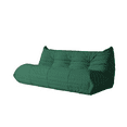 thumbnail image 3 of Magic Home Modern Lazy Sofa Floor Sofa Foam Sofa Bean Bag Chair for Bedroom,Living Room,Apartment and Small Space,Three Seat Sofa,Green, 3 of 8