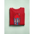 thumbnail image 3 of Classic Cup Design - Retro ICEE 'Coldest Drink In Town' Sweatshirt Women's, 3 of 4