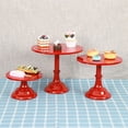 thumbnail image 2 of Soporte de Pastel de Hierro de Metal Soporte de Postre de Pedestal Redondo Soporte de ExhibicióN de Cupcakes Utensilios para Hornear para Fiesta de Bodas de CumpleañOs (Amarillo S), 2 of 5