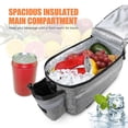 thumbnail image 2 of Insulated Trunk Cooler Bag Cycle Bicycle Rear Rack Storage Luggage Bag Reflective MTB Bike Pannier Bag Shoulder Bag, 2 of 5