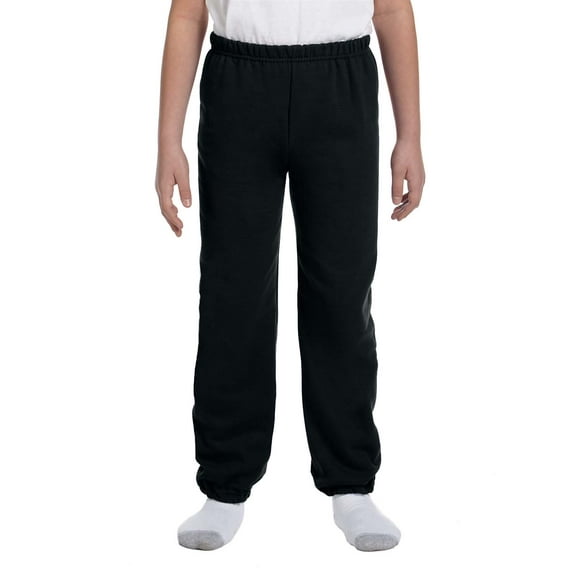 Gildan Heavy Blend Youth Sweatpants , G182B , Black , Large