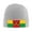 Gray, variant on Cape Verde Flag Beanie Hat Men Women Warm Printed Cap Knit Beanies Hats Outdoor Winter Deep Heather