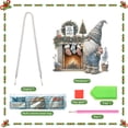thumbnail image 3 of Fireplace Sock Gnome Diamond Art Painting Kit Pendant, 3 of 7