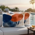 thumbnail image 5 of Outdoor Pillow Covers Mid Century Boho Terracotta Aesthetic Color Dot Waterproof Pillow Cases 20x12 Set of 2, Abstract Minimalist Throw Pillow Cover Pillowcase for Patio Balcony Couch Garden, 5 of 9