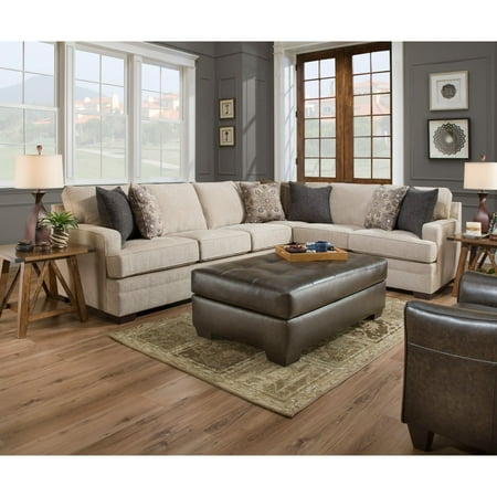 Simmons Upholstery Macy Sand Sectional Sofa