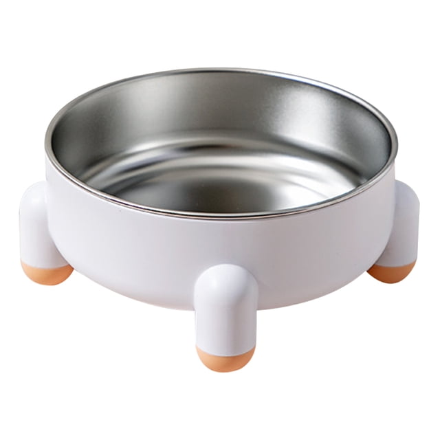 Cuenco para gatos de cuatro patas antivuelco, cuenco para mascotas de acero inoxidable para perros