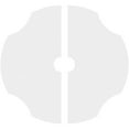 thumbnail image 4 of 38"OD x 5"ID x 13 1/4"C x 1"P Percival Architectural Grade PVC Contemporary Ceiling Medallion, Two Piece, 4 of 11