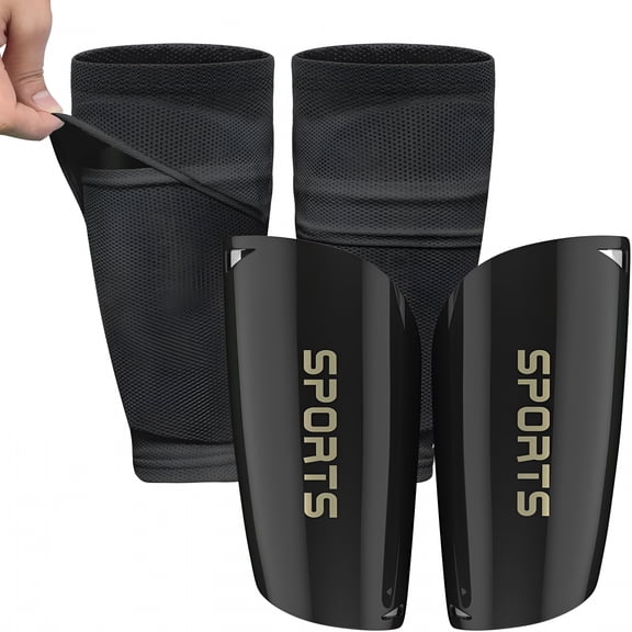 TELOLY Kids Youth Soccer Shin Guards with Sleeves, Slip in Shinguards Soccer Shin Pads for 3-15 Years Old Boys Girls Child Teens