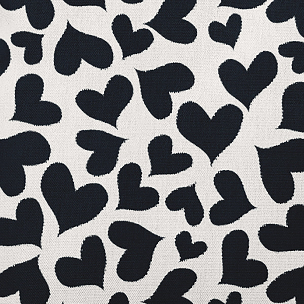 20"x20" Simply Daisy Valentines Patterned Hearts Poly Accent Pillow, Black-White Qty 1