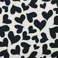 thumbnail image 2 of 26"x26" Simply Daisy Valentines Patterned Hearts Poly Accent Pillow, Black-White Qty 1, 2 of 5