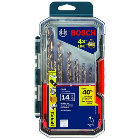 

C014 DRILL BIT SET COBOLT 14 PC