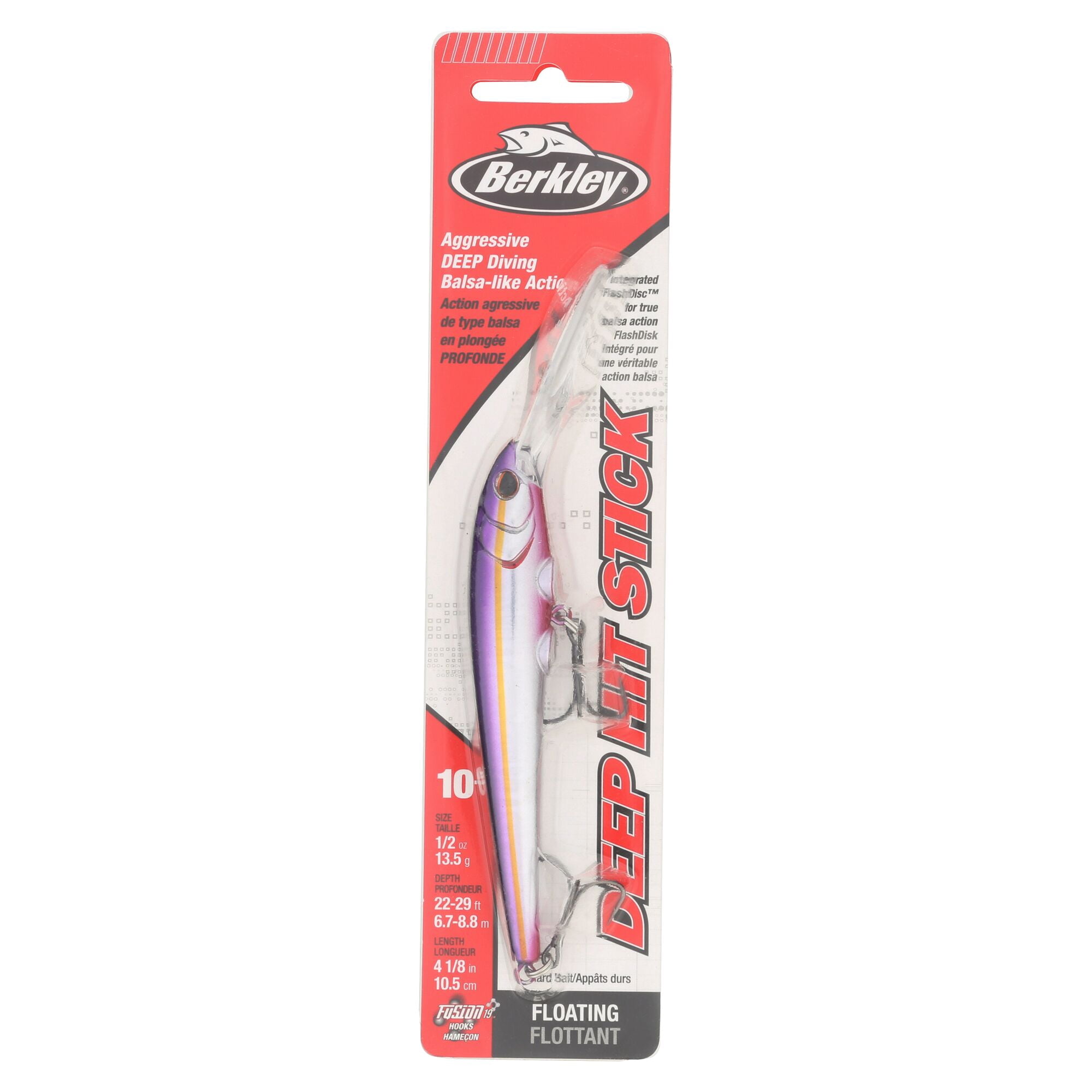 Berkley Deep Hit Stick, 4.25 in, Crankbaits, Slick Alewife (1-count)