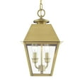 thumbnail image 4 of 27217-08 Livex Lighting Wentworth - 2 Light Medium Outdoor Pendant In Classic Style-15 Inches Tall and 9 Inches Wide-Natural Brass Finish, 4 of 11