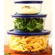 thumbnail image 4 of Tapas Universales Wood Grip para Recipientes de Vidrio Pyrex y Anchor 4 Tazas Paquete de 4 Color Azul, 4 of 5